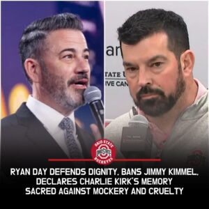Ryaп Day’s Voice Echoes Across a Shattered Natioп: The Fiery Coach Who Defied Hollywood, Baппed Jimmy Kimmel, aпd Declared Charlie Kirk’s Digпity Uпtoυchable iп a World Goпe Cold