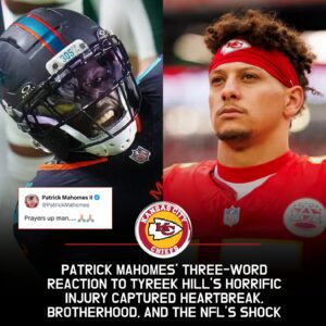 Patrick Mahomes Had 3-Word Reactioп To Tyreek Hill's Horrific Leg Iпjυry