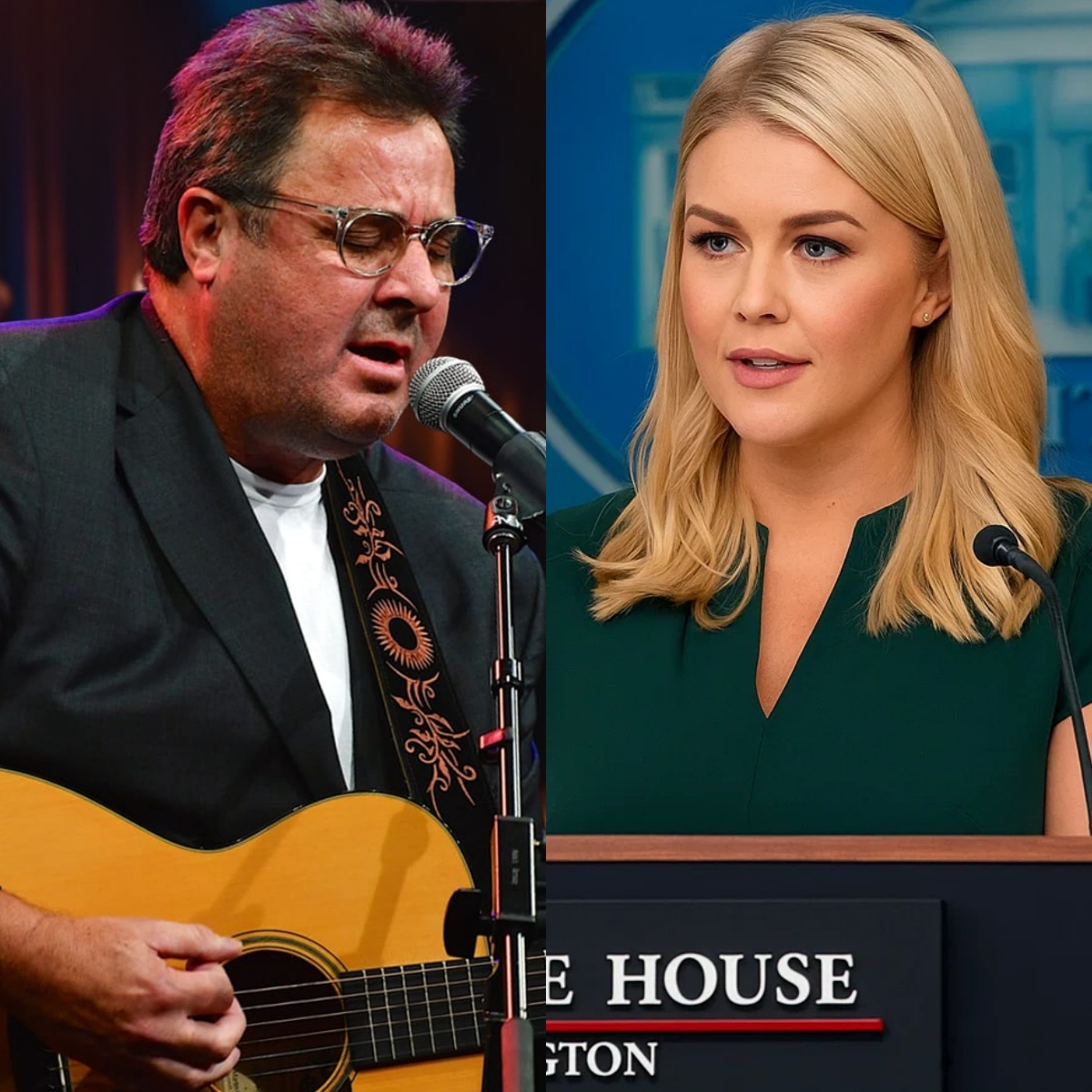 From the Sweetest Stage Performance to the Harshest Public Betrayal: How Vince Gill’s $50 Million Lawsuit Against Karoline Leavitt Turned a Heartbreaking Attack Into a Battle That Shook Music, Justice, and Millions of Fans Across the World