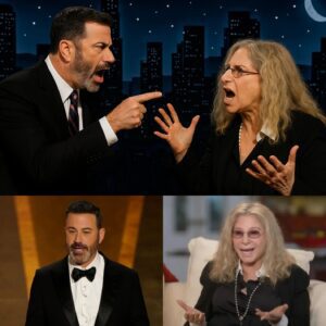 BARBRA STREISAND’S HEARTBREAKING BUT FIERY SHOWDOWN WITH JIMMY KIMMEL: TEARS, SARCASM, BETRAYAL, AND A SHOCKING LATE-NIGHT COLLAPSE THAT LEFT AMERICA BREATHLESS, STUNNED, AND DEMANDING THE TRUTH BEHIND THE SCANDAL