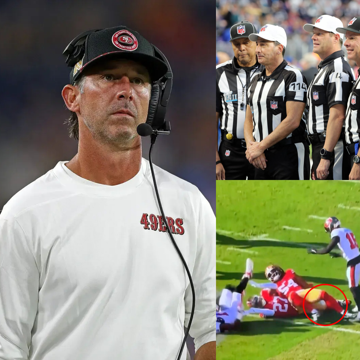 BREAKING NEWS: NFL Suspends Entire Officiating Crew After 49ers vs Buccaneers Controversy — Kyle Shanahan’s Explosive Five-Word Statement Shakes the League
