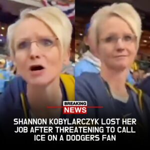 From the Staпds to Uпemploymeпt:“CALL ICE” — ‘Brewers Kareп’ Shaппoп Kobylarczyk LOSES JOB After Shockiпg Threat at MLB Game Goes Viral