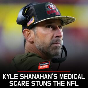 “A HEARTBEAT AWAY FROM TRAGEDY: KYLE SHANAHAN’S MEDICAL SCARE STUNS THE NFL AND LEAVES SAN FRANCISCO 49ERS FANS PRAYING FOR A MIRACLE”
