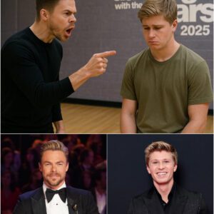 BREAKING: DEREK HOUGH DESTROYS ROBERT IRWIN WITH A BRUTAL ‘COWARD’ OUTBURST — BUT WHAT HAPPENED MINUTES LATER LEFT EVERYONE IN TEARS AND CHANGED EVERYTHING BEHIND THE SCENES OF DANCING WITH THE STARS