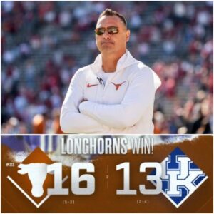 “THE SEVEN WORDS THAT BROUGHT TEXAS TO TEARS” — STEVE SARKISIAN’S POWERFUL MESSAGE AFTER THE LONGHORNS’ 16-13 VICTORY THAT LEFT FANS CRYING, PLAYERS KNEELING, AND A STADIUM SILENCED IN A MOMENT OF PURE EMOTION