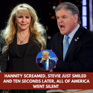 Sean Hannity SCREAMS “SHUT UP!” at Stevie Nicks on live TV after she opposes Trump’s $200 million White House ballroom - but her calm response leaves America stunned