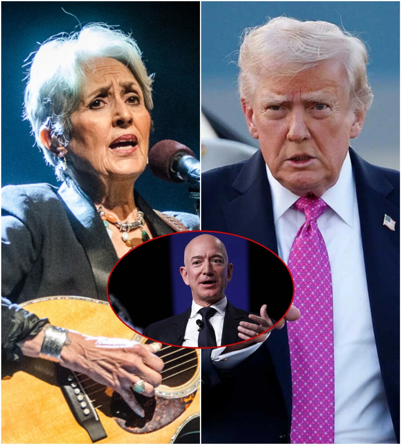 When the Voice of Conscience Dared to Sing Against Power: Joan Baez’s Heartbreaking Ultimatum That Shook Jeff Bezos, Silenced Trump, and Awakened a Nation’s Soul