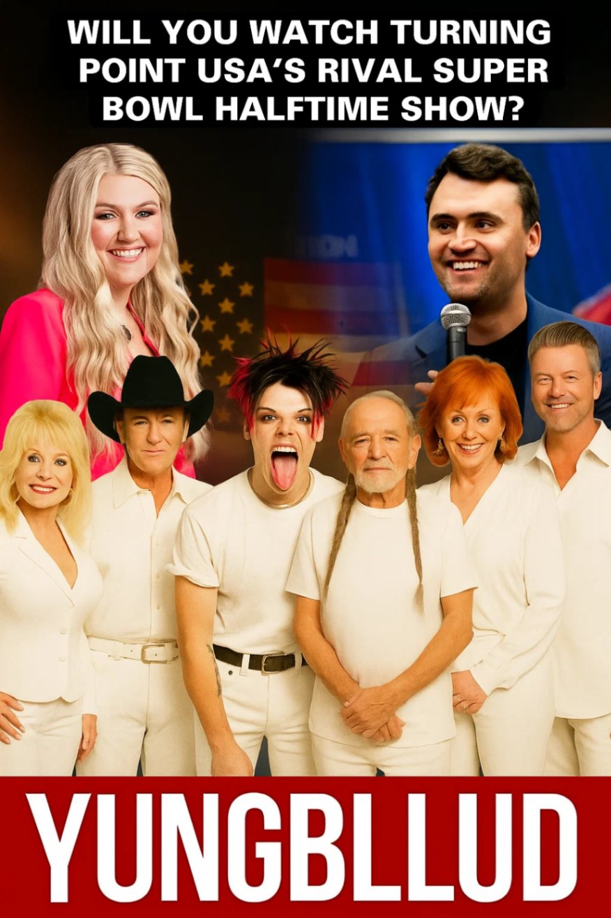 When Legends Rise and a Nation Stands Still: How YUNGBLUD and Five Country Icons Will Ignite Hearts, Heal Divides, and Redefine Patriotism at the ‘All-American Halftime Show
