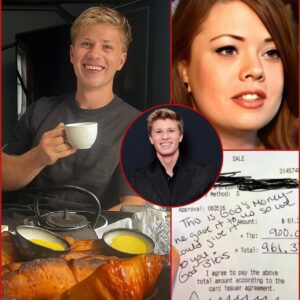 Waitress Thought She Was Just Serving Another Customer — Until ‘Dancing With the Stars’ Hero Robert Irwin Left a Note That Made Her Cry and Changed Her Life Forever"