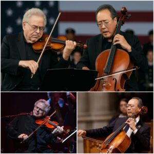 Itzhak Perlman and Yo-Yo Ma Perform an Unforgettable Duet Under Flags at Half-Mast — A Heartfelt Tribute to Fallen Soldiers That Moved the World to Tears
