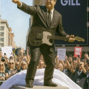 Vince Gill’s Bronze Statue Unveiling Stuns the World — Fans Moved to Tears After Hidden Secret Is Found Inside the Heart of His Monument of Love and Legacy!