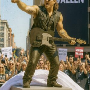 “Tears, Thunder, and a Secret Within Bronze: The World Stands Still as Morgan Wallen’s Statue Reveals a Hidden Mystery That No One Expected”