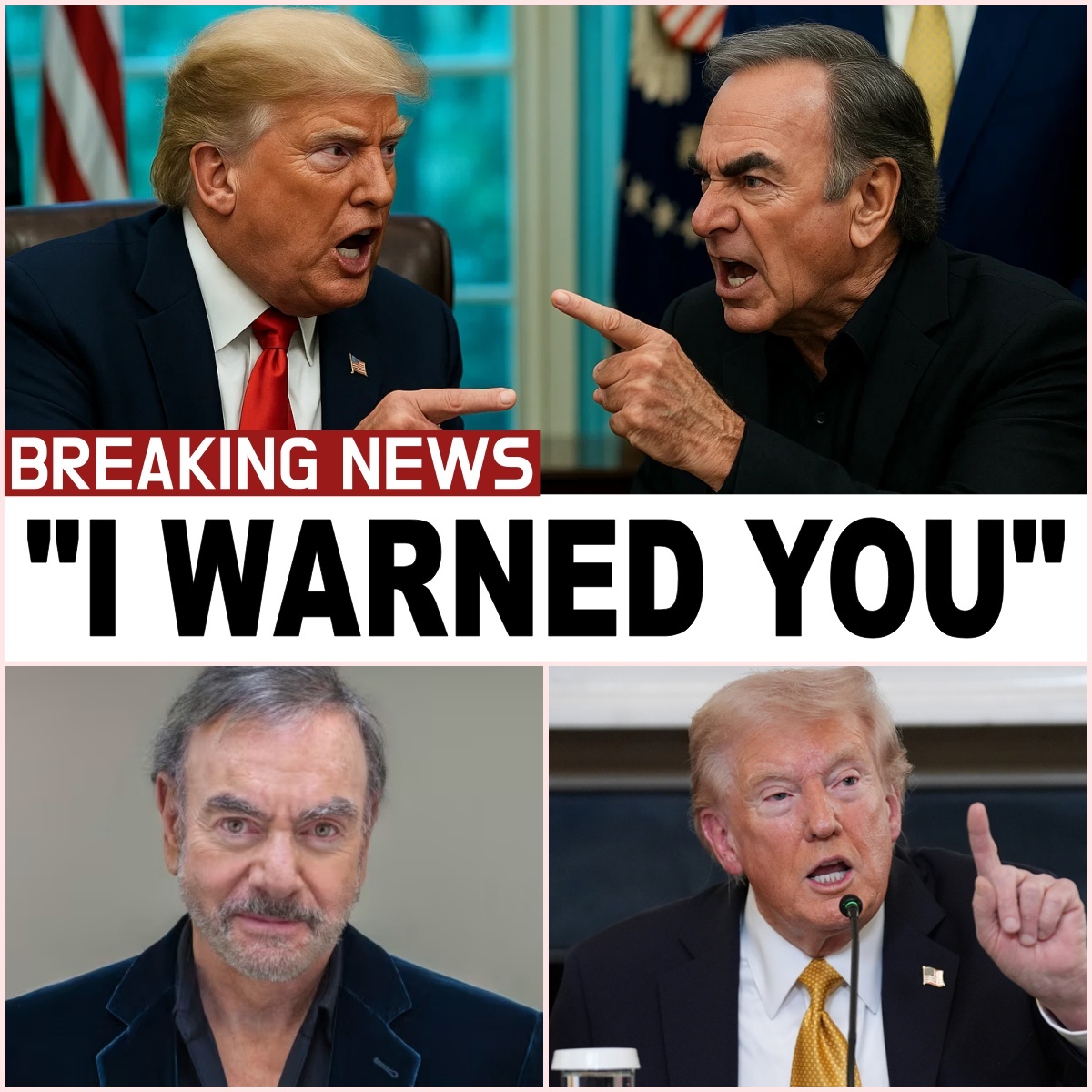 “Neil Diamond’s One Word That Shattered a Billion Screens: The Night He Faced Donald Trump Live, Said the Unthinkable, and Changed Television History Forever”