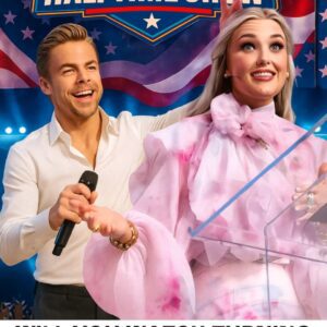 When the Lights Fade and the Music Stops, America Still Dances: Derek Hough and Erika Kirk Unite to Lead a Halftime Show That Isn’t About Fame, but About Faith, Family, and the Unbreakable Spirit of a Nation Searching for Its Soul