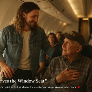 Brandon Lake Gives Up His Seat for an Elderly Veteran in a Heartwarming Gesture That Reminds America What Humility, Honor, and True Faith Look Like