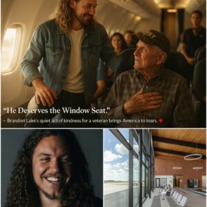Brandon Lake Gives Up His Seat for an Elderly Veteran in a Heartwarming Gesture That Reminds America What Humility, Honor, and True Faith Look Like