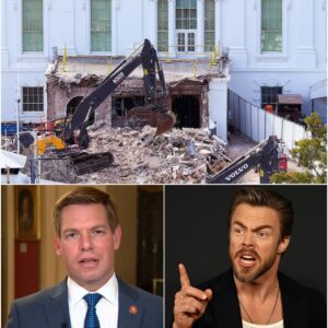 He Thought He Was Just Making a Joke — But Derek Hough’s Brutal Reaction to Eric Swalwell’s Outburst Turned Into the Most Unexpected Lesson About Ego, Madness, and Humanity in Modern Politics. - pm