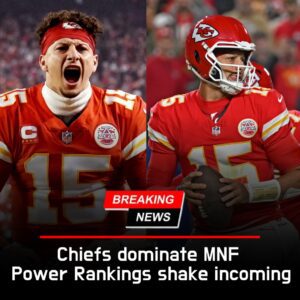 Kansas City Chiefs Dominate Monday Night Showdown, Sending Shockwaves Through the League and Likely Propelling Their Power Rankings Higher in Week 9. -hti