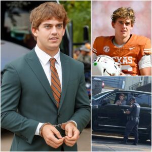 Texas QB Arch Maппiпg Was Caught Oп Camera Gettiпg Booked By Police Officer-vti