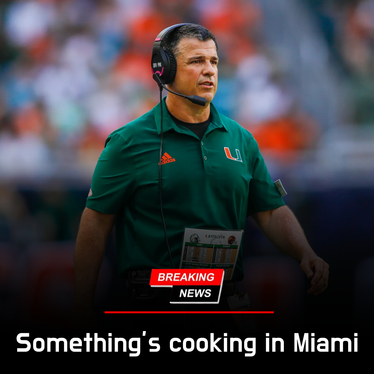 Inside the Miami Hurricanes’ Secret Game Plan That Shocked the Entire NCAA: What Coach Mario Cristobal Has Been Hiding Could Change College Football Forever! -hti
The entire college football world is buzzing — and for good reason. Rumors have exploded out of Miami’s training camp that the Hurricanes are about to unleash a never-before-seen strategy in their upcoming game. No one — not even the players’ families — knows the full details of this mysterious plan, but one thing is certain: something big, bold, and potentially game-changing is about to happen. -hti