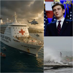 BREAKING: Barron Trump Launches “The Barron Bridge” — A Floating Hospital Ship En Route to Aid Hurricane Melissa Victims -du