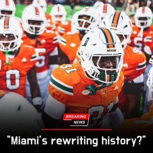 "Can the Miami Hurricanes Rewrite History? The Emotional, Unstoppable Journey of a Team Chasing Greatness, Defying Doubt, and Trying to Break the Season Record That Once Seemed Impossible". -hti