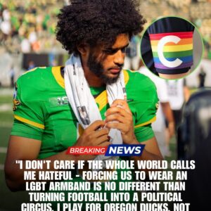 🚨 EARTHQUAKE IN COLLEGE FOOTBALL: Oregon Ducks QB Dante Moore STANDS HIS GROUND — REFUSES to Wear LGBTQ Armband, Calls It “Forced Woke Theater” — LOCKER ROOM IN CHAOS, FANS DIVIDED, and the Nation on Fire Over the Most POLARIZING Moment of the Season - tuta