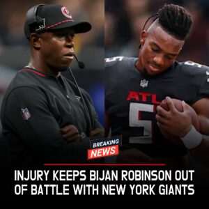 TOTAL CHAOS IN ATLANTA AS BIJAN ROBINSON’S DEVASTATING INJURY LEAVES THE FALCONS IN SHOCK- vti