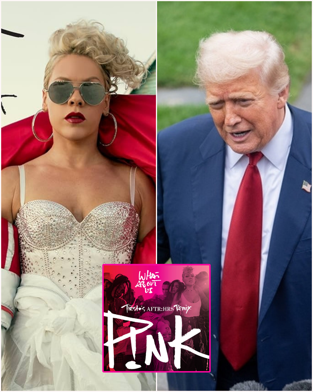 The Moment P!nk Stood Up to Donald Trump: Pop Icon Shuts Down Rally After He Uses What About Us — A Fiery Showdown Over Music, Meaning, and Power Goes Viral Worldwide -du