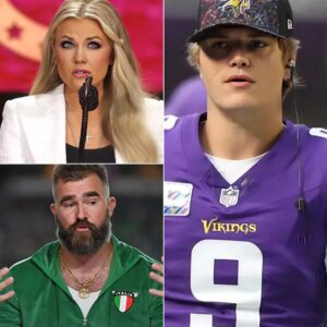 JJ McCarthy Responds to Jason Kelce’s Candid Statement Exposing Erika Kirk's Speech at Ole Miss as a Calculated Fundraising Stunt - tuta