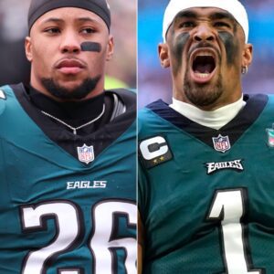 SAQUON BARKLEY NAMED EAGLES CAPTAIN, BUT JALEN HURTS’ SHOCKING REACTION IGNITES LOCKER ROOM TENSION AND FAN OUTRAGE - tuta