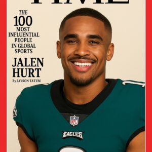 FROM BENCHED TO IMMORTAL: How Jalen Hurts Just Shattered Boundaries, Redefined Greatness, and Became One of TIME’s 100 Most Influential Athletes in the World - tuta