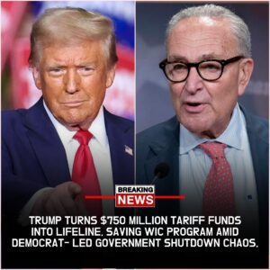 “$750 MILLION SHOCK MOVE: Trump Turns Tariff War into Lifeline for Hungry Americans — Democrats Stunned as the President Saves WIC Amid Shutdown Chaos!” - Tyta