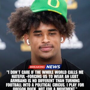 THE REFUSAL THAT SHOOK COLLEGE FOOTBALL: Oregon Ducks Star Dante Moore Sparks National Firestorm After Rejecting LGBT Armband and Calling Out the ‘Woke Agenda’-tuta
