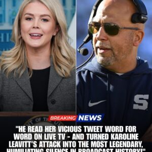 When Silence Roared Louder Than Hate: James Franklin’s Unforgettable Live-TV Moment That Shattered Karoline Leavitt’s Attack - tuta