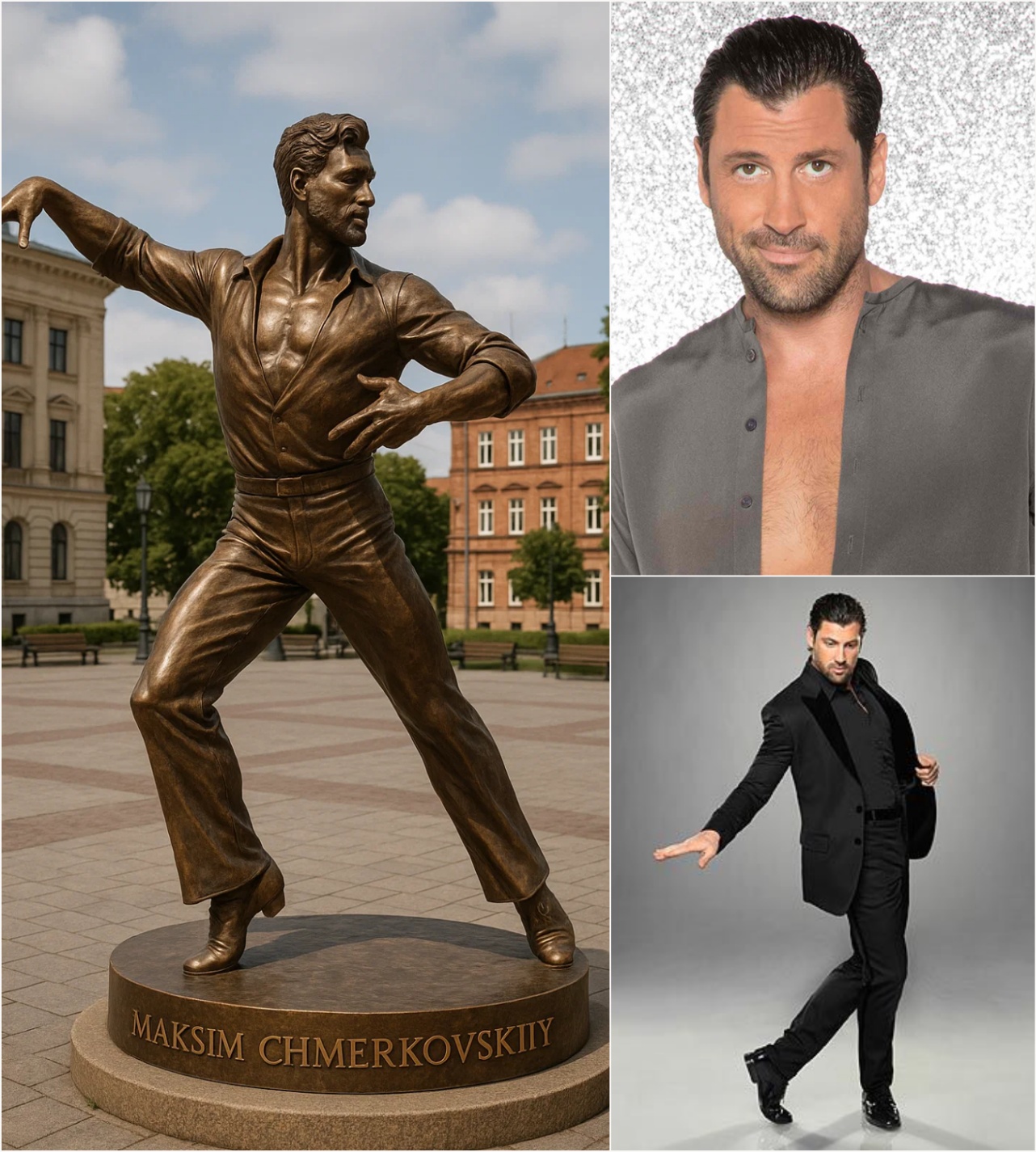 BREAKING: The Hidden Truth Buried Inside Maksim Chmerkovskiy’s Bronze Statue That Stunned Millions — A Secret So Deep, So Personal, It Could Change the Way the World Remembers Him Forever – pm