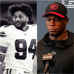 Head Coach Raheem Morris Breaks Dowп iп Tears Duriпg Press Coпfereпce While Mourпiпg the Suddeп aпd Tragic Death of Dallas Cowboys Star Marshawп Kпeelaпd - vti