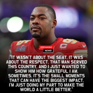 ❤️✈️ “BREAKING: Kansas City Chiefs’ Chris Jones Quietly Sacrifices First-Class Seat for Elderly Veteran and Performs Unseen Acts of Kindness on Flight, Leaving Passengers and Crew Moved to Tears Across the Cabin”-hti