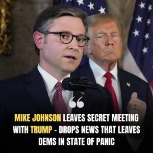 ⚡ Mike Johnson Walks Out of Secret Trump Meeting — What He Announced Has Democrats PANICKING! Details in comment👇 - TH