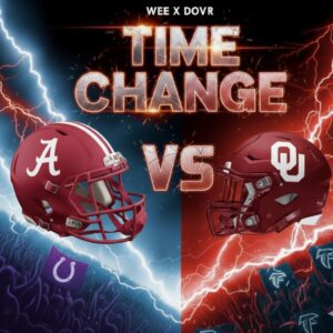 TIME UPDATE: Oklahoma vs Alabama Broadcast Has Been Rescheduled – Here’s What Fans Need to Know -HTI