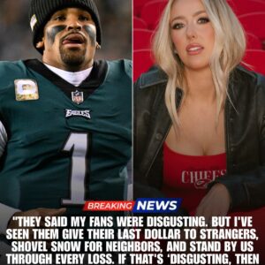 JALEN HURTS FIRES BACK AFTER BRITTANY MAHOMES’ VIRAL INSULT, His 12-Word Response Rocks Philadelphia Fans - tuta