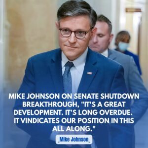 Mike Johnson Hails End of Senate Shutdown Stalemate: “Long Overdue — Now It’s Time to Get Back to Work” - th