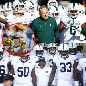 Shockwaves Across College Football: MI State Coach Demands NCAA Crack Down on Nittany Lions Fans and Bikini Cheer Squad After Chaotic Sideline Clash