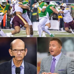 🔥 ESPN COLLEGE GAMEDAY ERUPTS INTO VERBAL WAR: Paul Finebaum and Kirk Herbstreit Clash Over Oregon Ducks’ 42–13 Domination in Shocking Studio Battle! - tuta