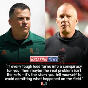 Explosive Post-Game Drama: NC State Coach Dave Doeren Demands NFL Investigation After Miami (FL) Collapse — Mario Cristobal’s Six Words Ignite On-Air Fury -hti