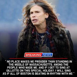 “PATRIOTS NATION ERUPTS WITH EMOTION AS STEVEN TYLER RETURNS TO GILLETTE STADIUM FOR A THANKSGIVING SPECTACLE DESTINED TO SHAKE NEW ENGLAND, ELECTRIFY FOOTBALL FANS, AND CREATE THE MOST UNFORGETTABLE NFL MOMENT OF THE YEAR” -HTI