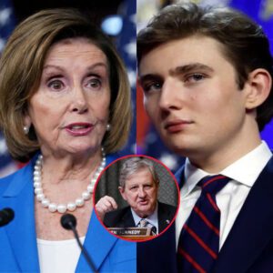 barron trump freezes nancy pelosi in 28 seconds — then kennedy buries her in 11 more, shocking capitol - th