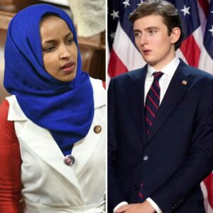 The Shocking 31-Second Exchange That Left an Entire Studio Breathless: How a Quiet 19-Year-Old Barron Trump Turned Ilhan Omar’s Fiery Challenge Into an Unforgettable, Heart-Stirring Moment - nh