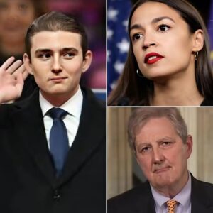 AOC Mocks Barron T.R.U.M.P in the Senate — But Kennedy’s Red Folder Silences Her in 90 Seconds, Exposing a Shocking Web of Hypocrisy That Leaves the Chamber Frozen!