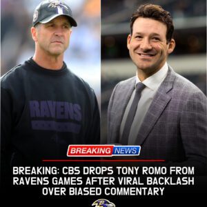 “CBS SHOCKS THE NFL WORLD WITH EMOTION-FUELED AND CONTROVERSIAL DECISION TO REMOVE TONY ROMO FROM ALL BALTIMORE RAVENS BROADCASTS AFTER MASSIVE SOCIAL MEDIA OUTRAGE” -HTI
